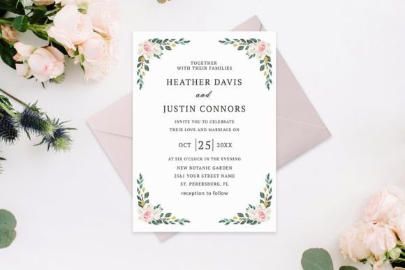 Download Eucalyptus Blush Roses Wedding Template - Premium Resources