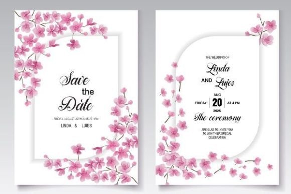 Download Pink Cherry Wedding Template - Premium Resources